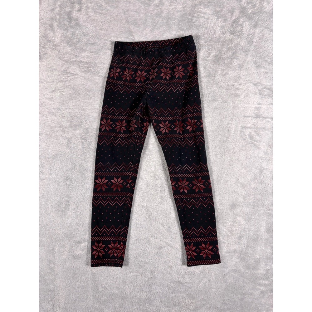 Polo Ralph Lauren Aztec Leggings kids Sz 5 Black Elastic Waist Stretch